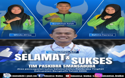 SELAMAT UNTUK SISWA-SISWI YANG LOLOS  PASKIBRAKA TINGKAT KABUPATEN TAHUN 2026