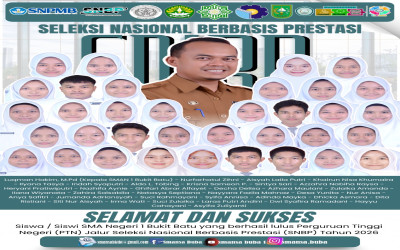 SISWA-SISWI SMA NEGERI 1 BUKIT BATU  LULUS SNBP TAHUN 2026